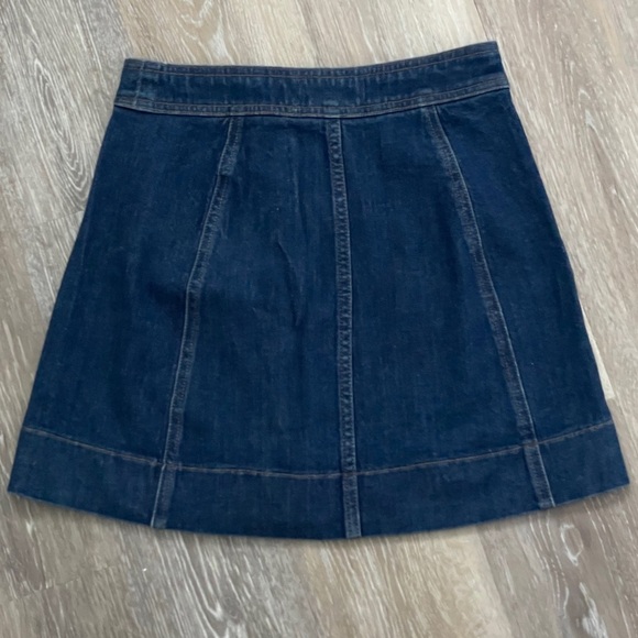💖HP💖 Madewell denim A-line mini skirt size 0 - Picture 3 of 5